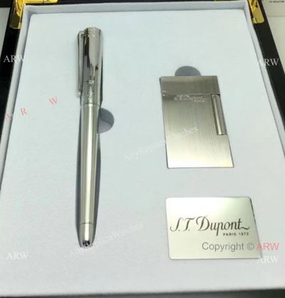 S.T. Dupont Silver Lighter set - Buy Replica